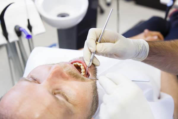 patient getting a check up