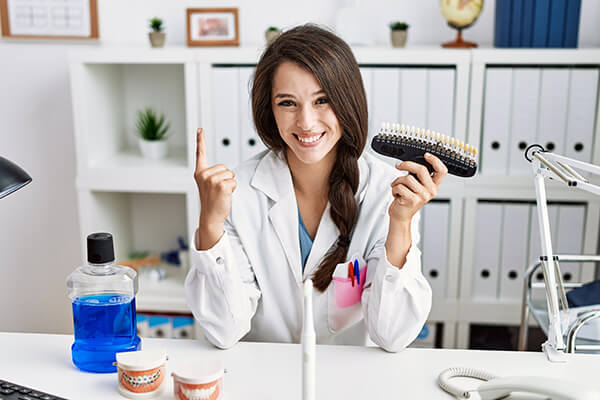 lady with teeth model