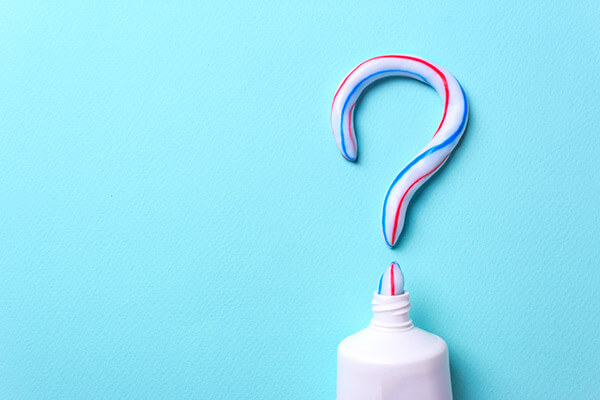 toothpaste question mark